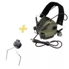 EARMOR - Tactical Headset M32H PLUS with Helmet Adapter-Earmor M32H UK